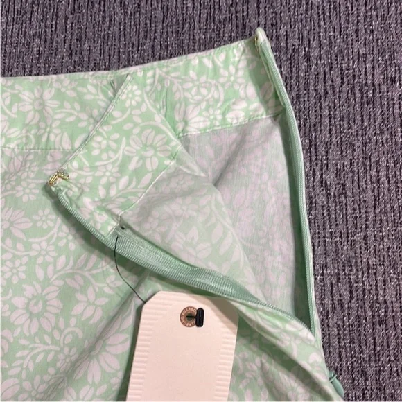 Billabong Light Green Floral Mini Skirt size 25 NWT - Picture 7 of 9